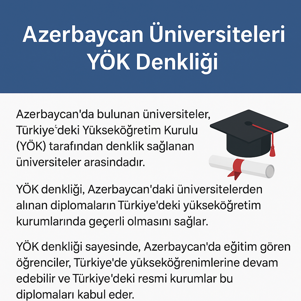 Azerbaycan Üniversiteleri ve YÖK Denkliği